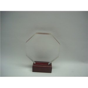 TROFEO METACRILATO OCTOGONAL Ref FR114-76