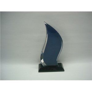 TROFEO METACRILATO AZUL Ref FR138