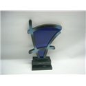 TROFEO METACRILATO AZUL Ref PL21444