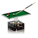 TROFEO MESA BILLAR LATÓN-INOX..Ref-S7-520