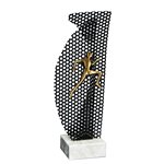 Copa base hierro negro + figura 9002 ATLETISMO  varios tamaños.  Ref - BP11702