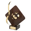 Trofeo hierro oxidado Balón Fútbol  varios tamaños.  Ref - BP1205