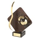 Trofeo hierro oxidado Pelota Golf  varios tamaños.  Ref - BP1207