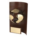 Trofeo hierro oxidado Pelota Golf  varios tamaños.  Ref - BP1307
