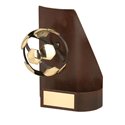 Trofeo hierro oxidado Balón Fútbol  varios tamaños.  Ref - BP1405