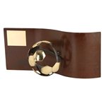 Trofeo hierro oxidado Balón Fútbol varios tamaños.  Ref - BP1505