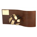 Trofeo hierro oxidado Pelota Balonvolea varios tamaños.  Ref - BP1512