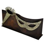 Trofeo Carnaval Hierro Oxidado varios tamaños.  Ref - BP1549