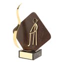 Trofeo hierro oxidado figura Golf Putt  varios tamaños.  Ref - BP2222