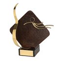 Trofeo hierro oxidado figura Natación  varios tamaños.  Ref - BP2227