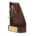 Trofeo hierro oxidado figura Esquí  varios tamaños.  Ref - BP2415