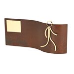 Trofeo hierro oxidado figura Atletismo varios tamaños.  Ref - BP2502