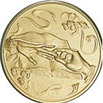 PASTILLA DORADA Ref.f8-LD 25 mm.