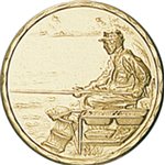 PASTILLA DORADA Ref.f8-CD 50 mm.