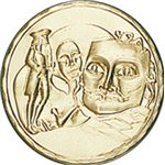 PASTILLA DORADA Ref.f8-CD 50 mm.