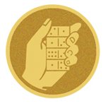 PASTILLA DORADA AUTOADHESIVA Ref.f8-LM