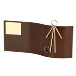 Trofeo hierro oxidado figura Fútbol varios tamaños.  Ref - BP2518