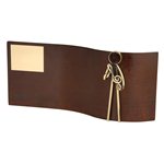 Trofeo hierro oxidado figura Música varios tamaños.  Ref - BP2526