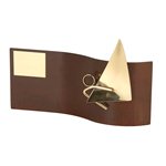 Trofeo hierro oxidado figura Vela varios tamaños.  Ref - BP2542