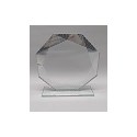 CRISTAL OCTÓGONO LÍNEAS 18 CM