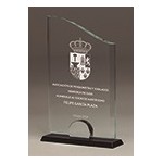 CRISTAL TRAPECIO BASE METAL