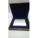 Placa plata ley 175X125 mm y estuche de madera 280X230 mm