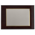 Placa latón plateado 200*150 mm, madera de 290*210 mm y estuche comercial
