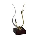 Trofeo Detalle Pesca Anzuelo Con Asa  varios tamaños.  Ref - BP3534