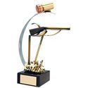 Trofeo tiro escopeta  varios tamaños.  Ref - BP356