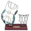 Trofeo canasta y pista de baloncesto  varios tamaños.  Ref - BP500