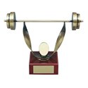Trofeo halterofilia  varios tamaños.  Ref - BP507