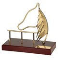 Trofeo hípica con caballo  varios tamaños.  Ref - BP730