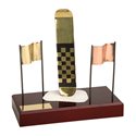 Trofeo snowboard con meta  varios tamaños.  Ref - BP798