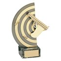 Trofeo tiro pistola  varios tamaños.  Ref - BP948