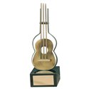 Trofeo música guitarra  varios tamaños.  Ref - BP957