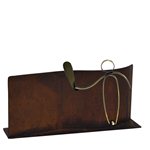 Trofeo hierro negro de pelota pala varios tamaños.  Ref - BP9930