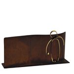 Trofeo hierro negro de pelota mano varios tamaños.  Ref - BP9931