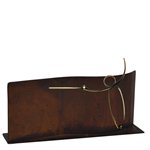 Trofeo hierro negro de esgrima varios tamaños.  Ref - BP9947