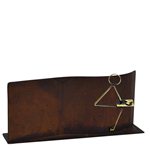 Trofeo hierro negro de domino varios tamaños.  Ref - BP9949