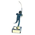 Figura latón oxidado verde cm 18 Pesca varios tamaños.  Ref - BP600/1PS