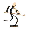 Trofeo deportivo 36 cm  para Billar varios tamaños.  Ref - BP901/5BI