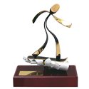 Figura de Latón Oro viejo  Snowboard BP300/1 SW