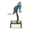 Trofeo Figura latón oxidado verde cm 18 Atletismo varios tamaños.  Ref - BP600/1AT