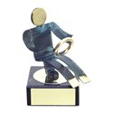 Trofeo Figura latón oxidado verde cm 18 Auto varios tamaños.  Ref - BP600/1AU