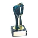 Trofeo Figura latón oxidado verde cm 18 Golf varios tamaños.  Ref - BP600/1GP