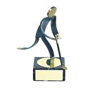 Trofeo Figura latón oxidado verde cm 18 Hockey varios tamaños.  Ref - BP600/1HO