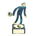Trofeo Figura latón oxidado verde cm 18 Padel varios tamaños.  Ref - BP600/1PD