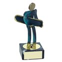 Trofeo Figura latón oxidado verde cm 18 Surf varios tamaños.  Ref - BP600/1 SS