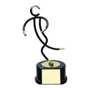 Trofeo deportivo figura latón cm 17 Atletismo Ref BP700/1AT
