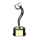 Trofeo deportivo figura latón cm 17 Dardos Ref BP700/1DA